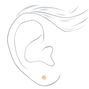 14kt Yellow Gold 4mm Ball Studs Ear Piercing Kit with Ear Care Solution,