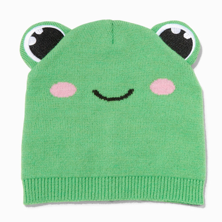 Green Frog Beanie Hat,