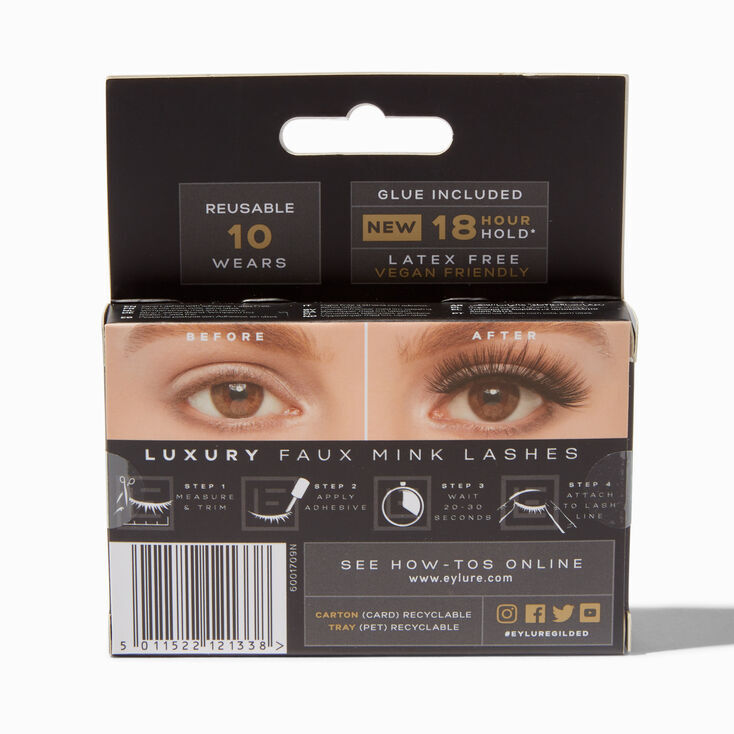 Eylure Luxe Faux Mink Eyelashes - Gilded,