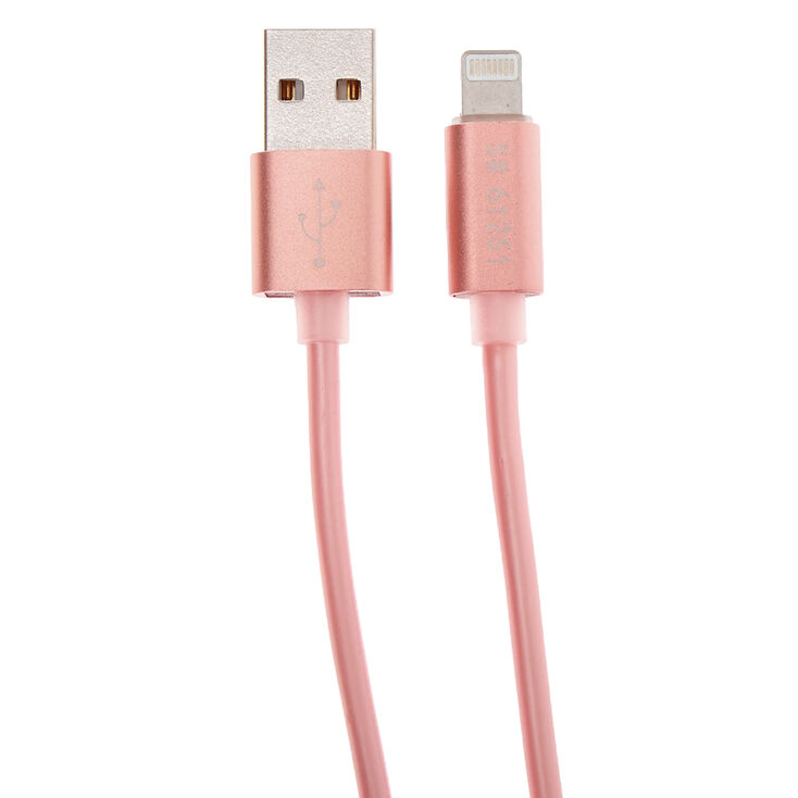 USB 10FT Charging Cord - Rose Gold