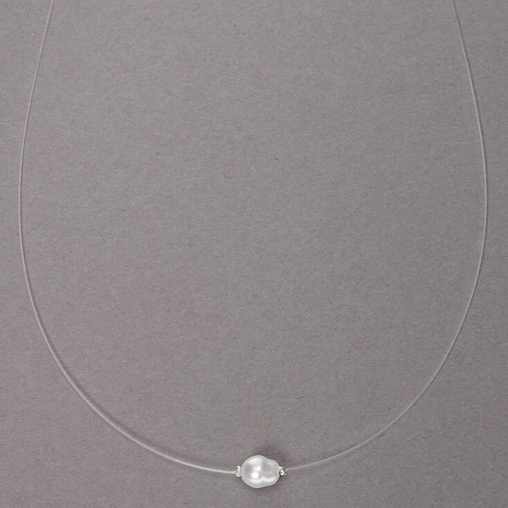 Freshwater Pearl Illusion Pendant Necklace,