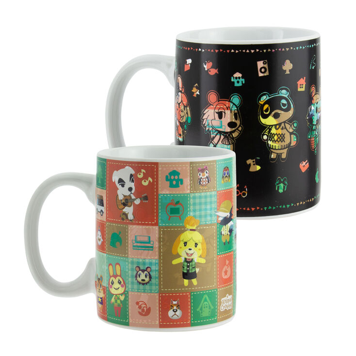 Mug qui change sous l&#39;effet de la chaleur Animal Crossing&trade; - Noir,