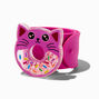 Pink Cat &amp; Shaker Donut Slap Bracelet,