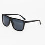 Matte Black Retro Sunglasses,