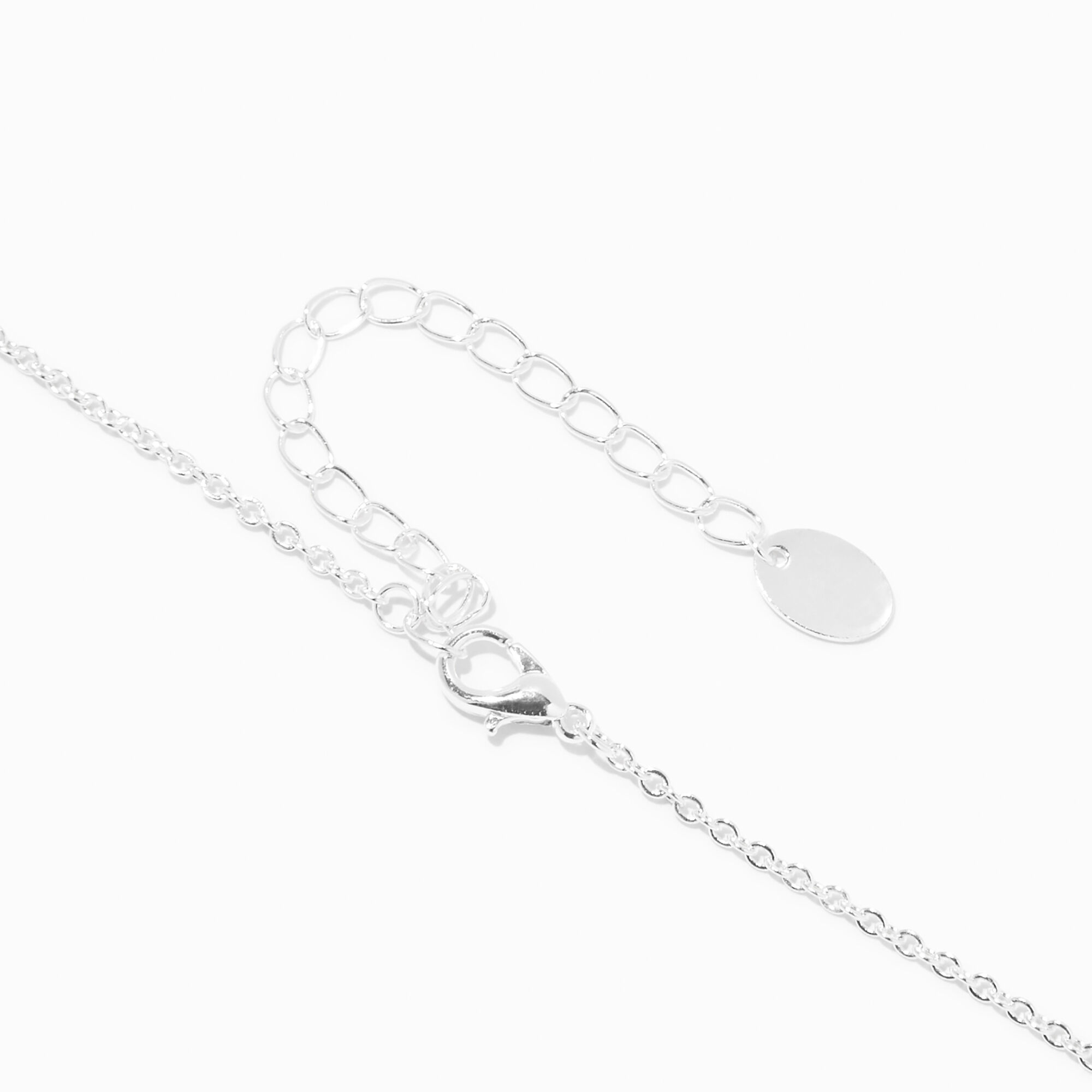 Pink SUV Car Crystal Silver Pendant Necklace,