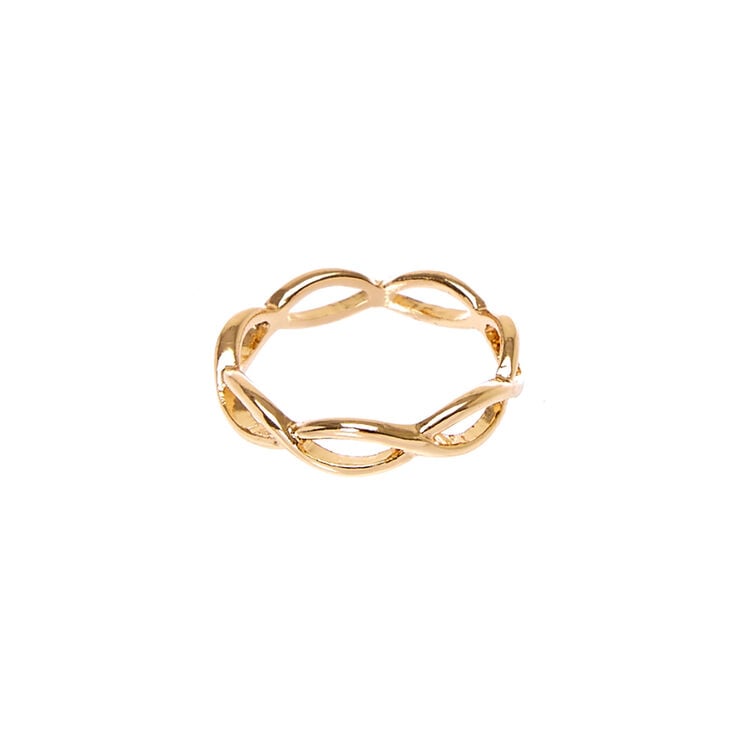 Gold Infinity Ring,