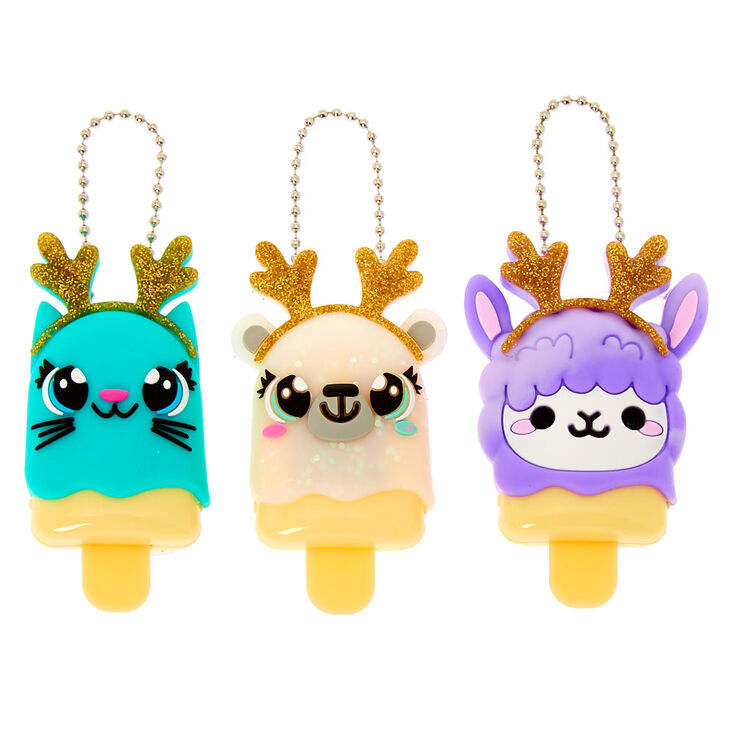 Pucker Pops Reindeer Critters Lip Gloss Set - 3 Pack,