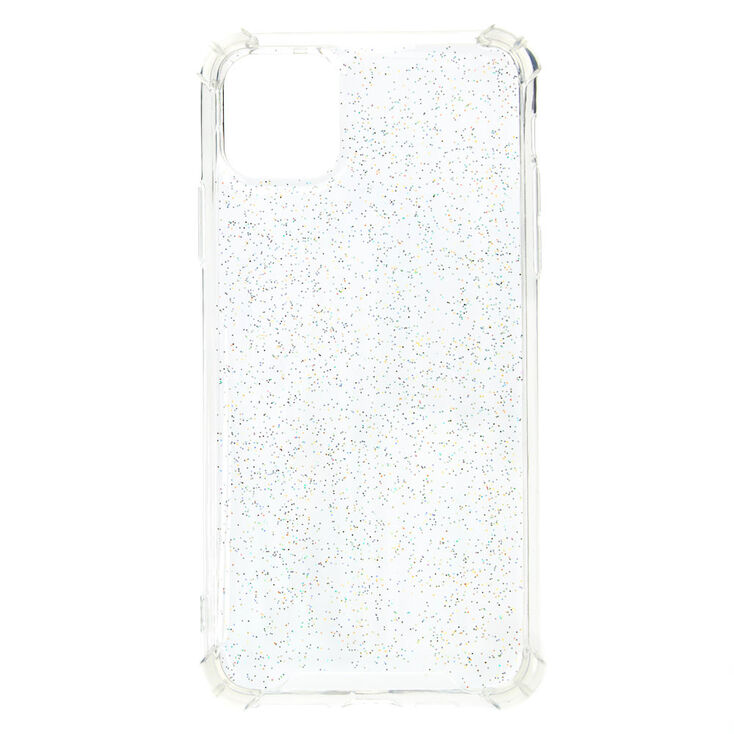 Clear Glitter Protective Phone Case - Fits iPhone 11 Pro Max,