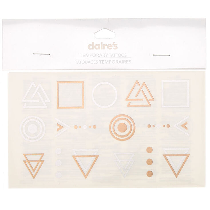 Geometric Temporary Tattoos