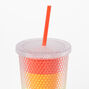 Rainbow Stripes Textured Tumbler,