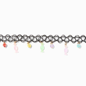 Candy Charm Tattoo Choker Necklace,