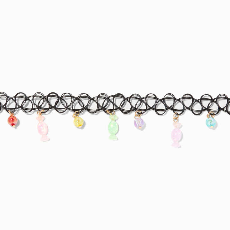 Candy Charm Tattoo Choker Necklace,