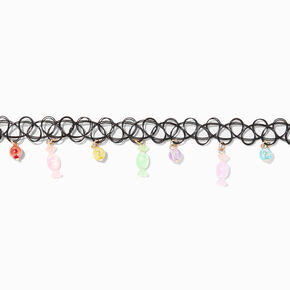 Candy Charm Tattoo Choker Necklace,