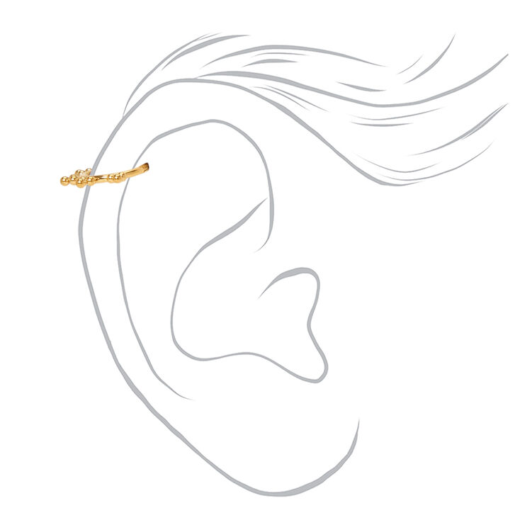 Silver 20G Heart Cartilage Clicker Earring,