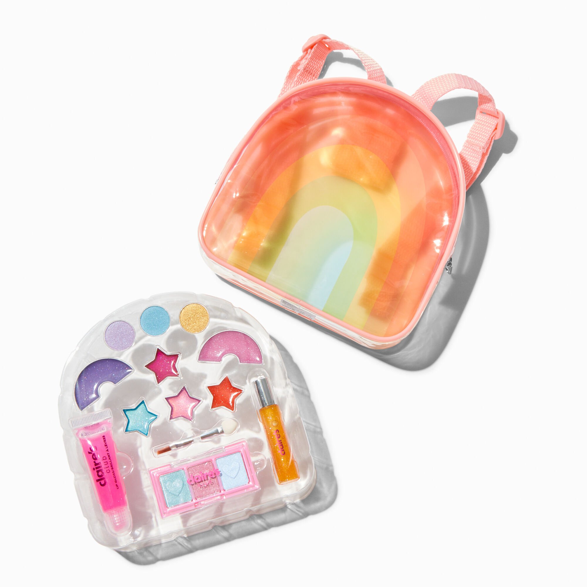 Claire's Club Rainbow Backpack Makeup Set,