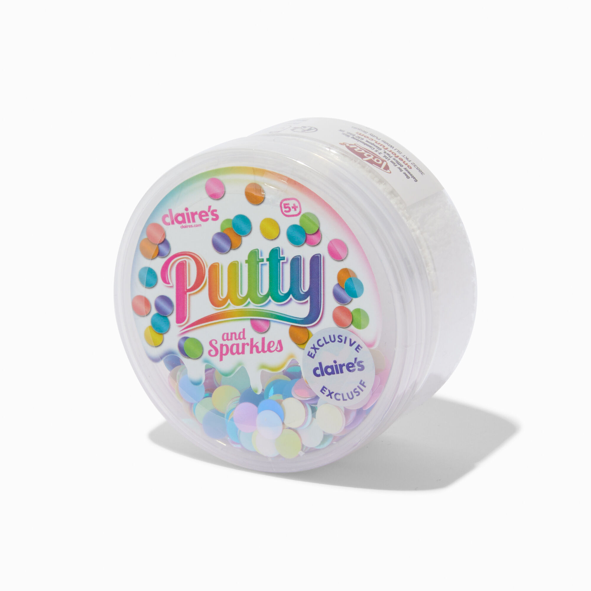View Sprinkles Claires Exclusive Putty Pot Rainbow information