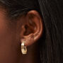 Gold-tone 20mm Flat Hoop Earrings,