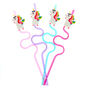 Miss Glitter the Unicorn Reusable Straws - 4 Pack,