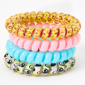 Yin Yang Coil Bracelets - 4 Pack,