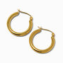 Gold-tone Stainless Steel 3MM Huggie Hoop Earrings,