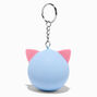 Initial Cat Ears Stress Ball Keychain - E,