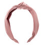 Satin Knotted Headband - Pink,