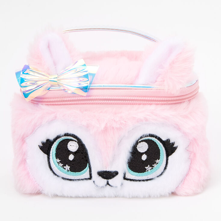 Pastel Fox Makeup Bag - Pink | Claire's