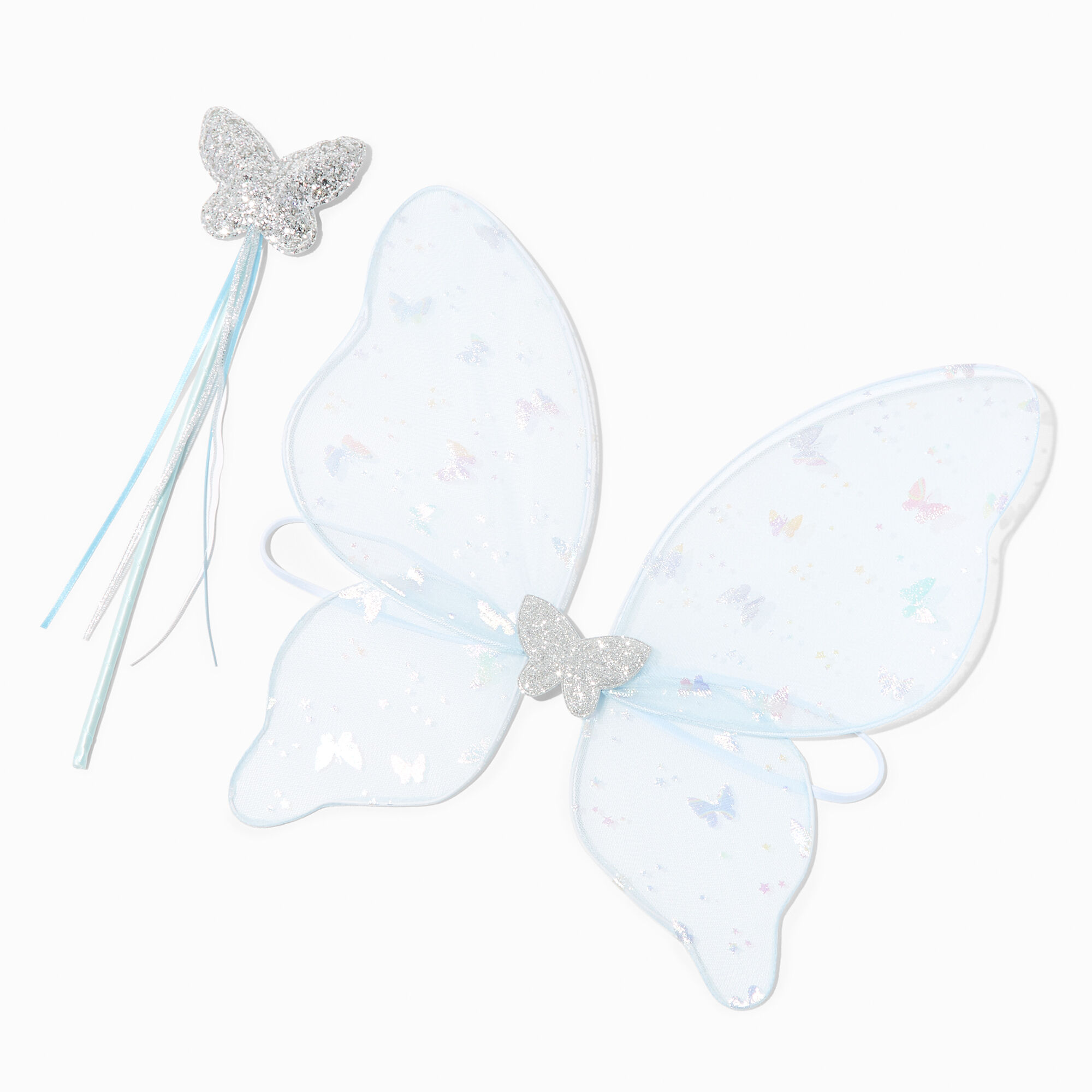 View Claires Club Glitter Butterfly Dress Up Set 2 Pack Blue information