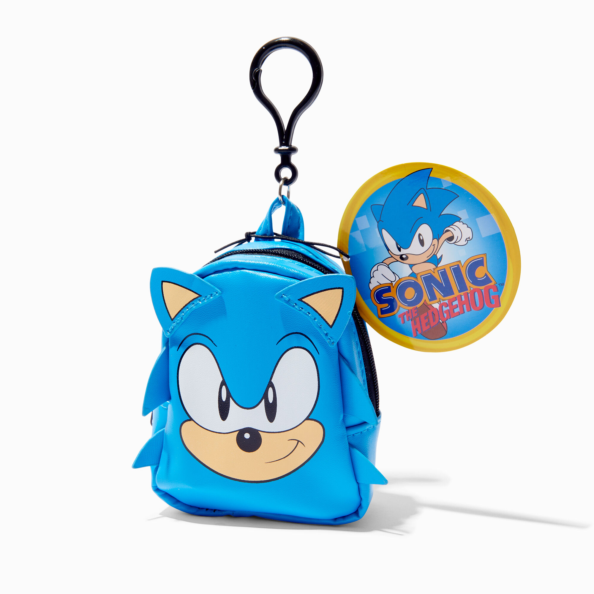 View Claires Sonic Mini Backpack Keyring Blue information