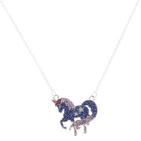 Go to Product: Purple Glitter Unicorn Pendant Necklace from Claires