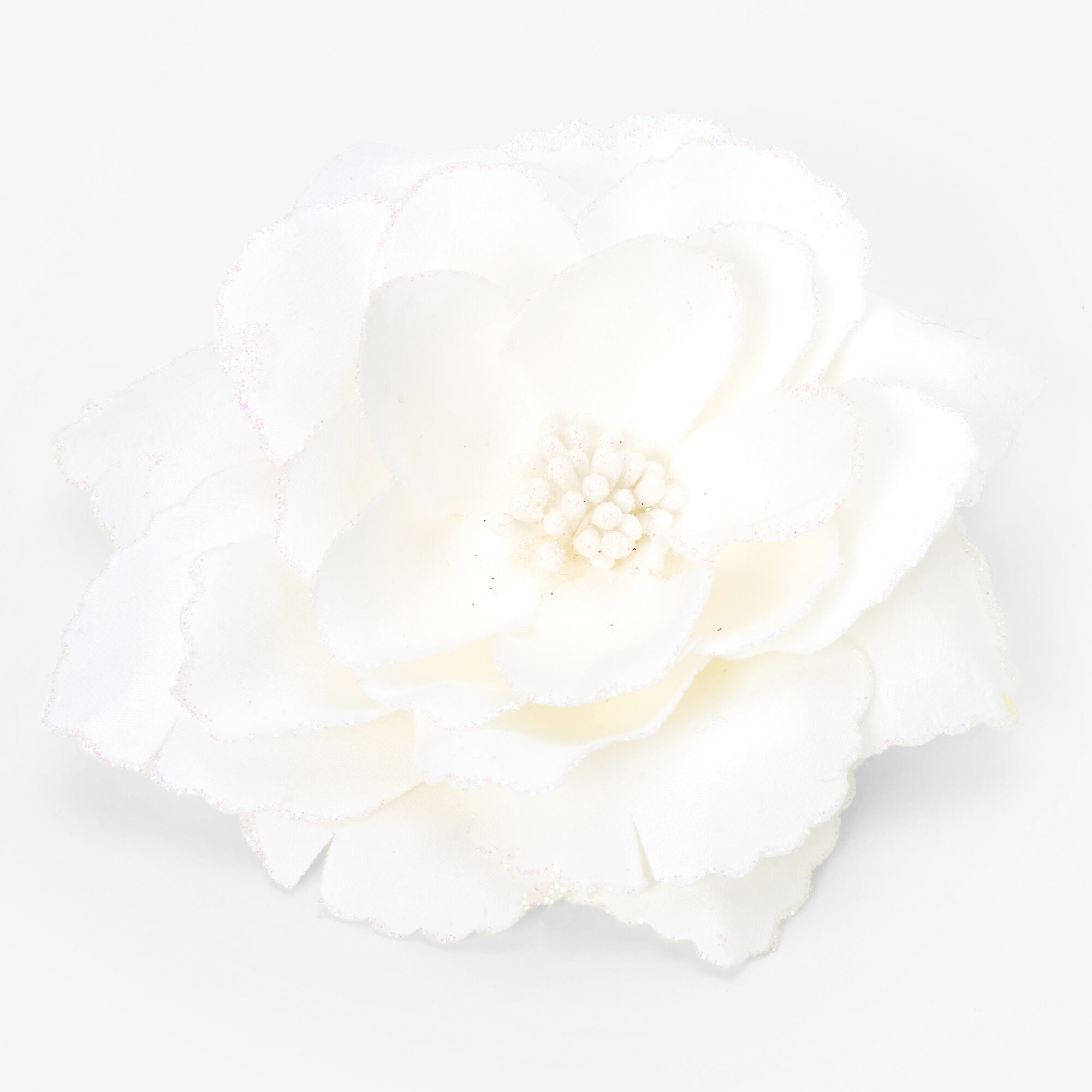 White flower clip