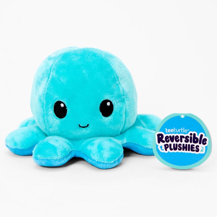 TeeTurtle&trade; Reversible Plushies Blue &amp; Aqua Octopus,