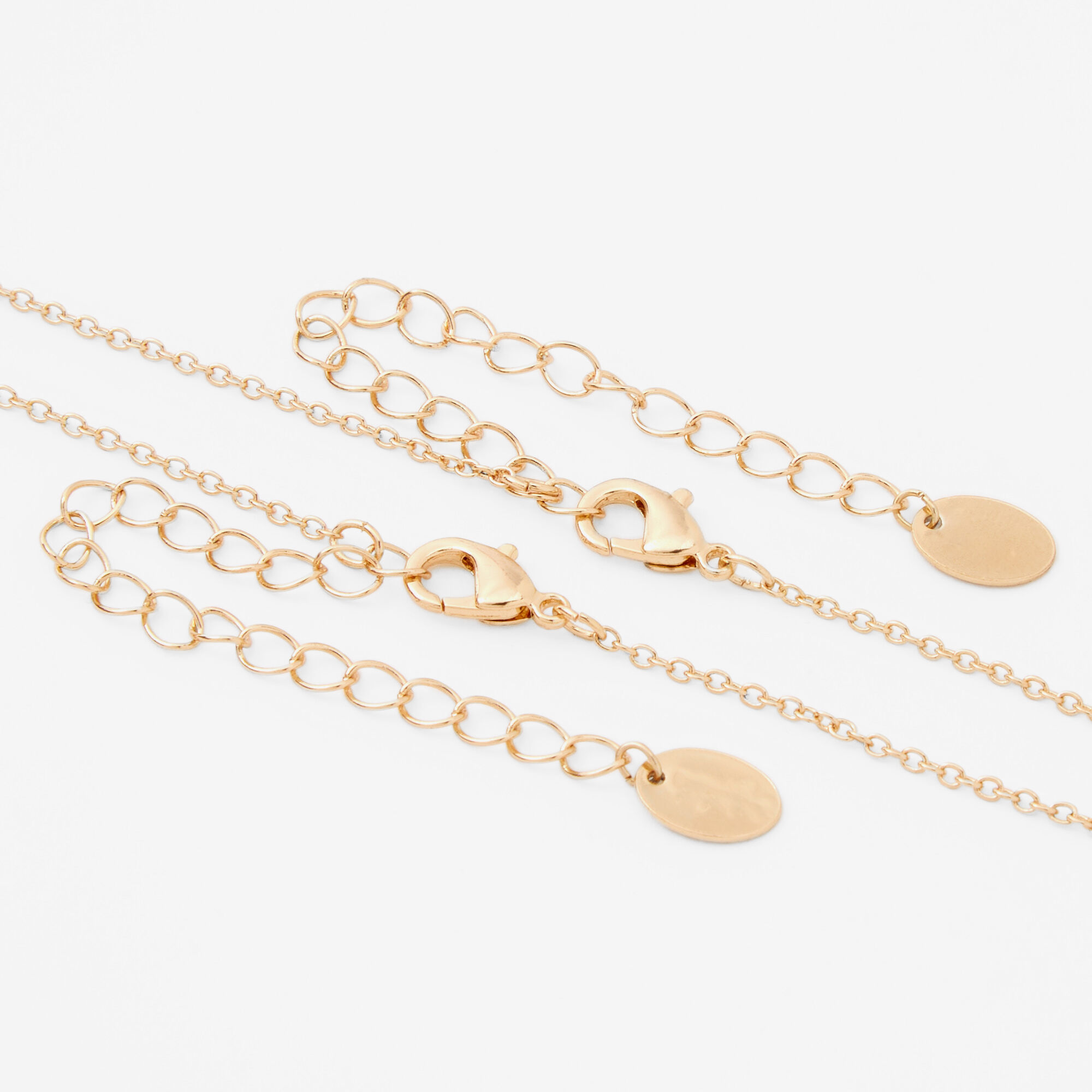 Gold Best Friends Butterfly Pendant Necklaces - 2 Pack,