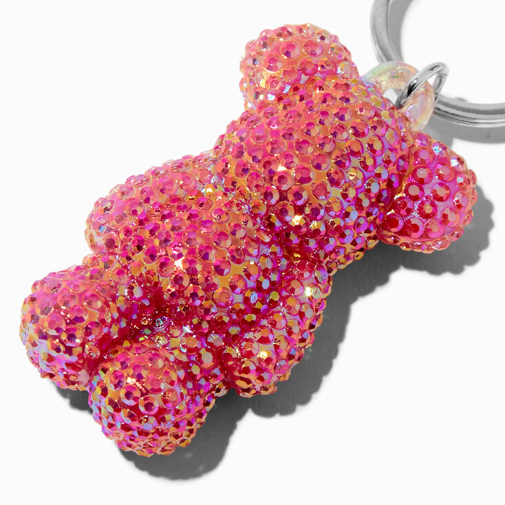 Pink Bling Bear Keychain,