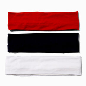 Black, White, &amp; Red Headwraps - 3 Pack,