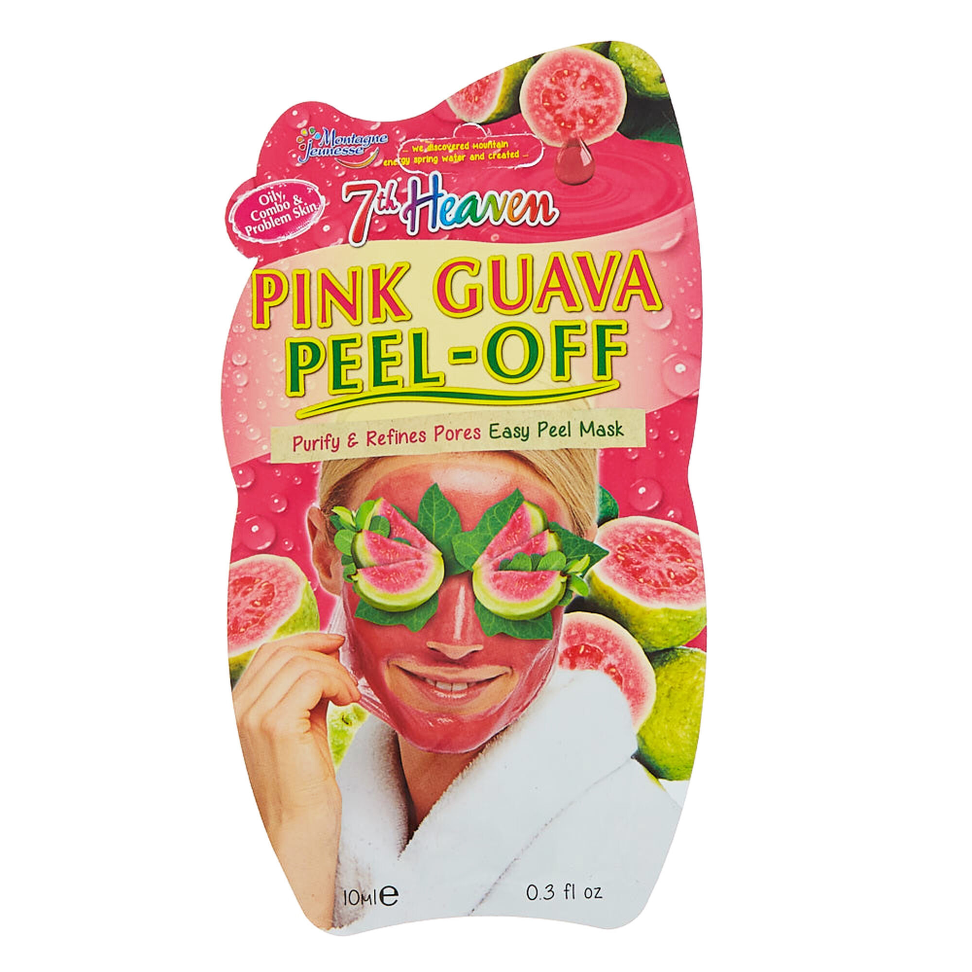 View Claires 7Th Heaven Guava Peel Off Face Mask Pink information
