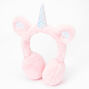 Furry Unicorn Ear Muffs - Pink,