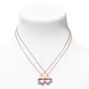 Best Friends Pink Heart Banner Pendant Necklaces &#40;2 Pack&#41;,