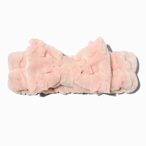 Pink Butterfly Makeup Bow Headwrap,