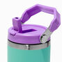 Teal &amp; Purple Colorblock Stainless Steel Water Bottle,