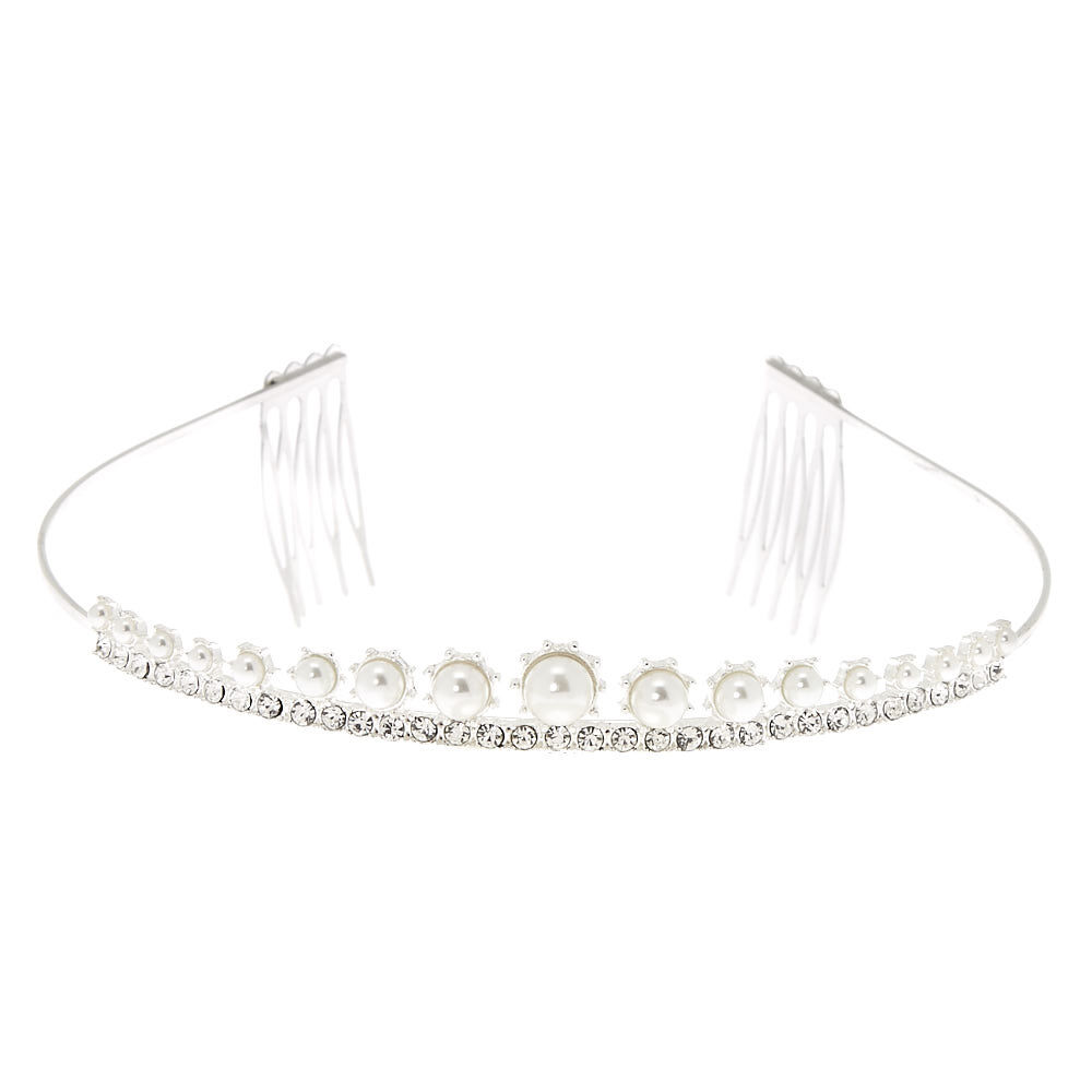 Silver Pearl Enchantment Tiara,