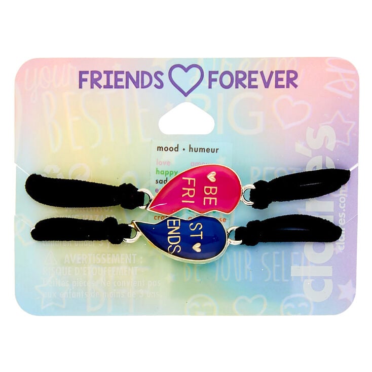 Mood Heart Stretch Friendship Bracelets - 2 Pack,