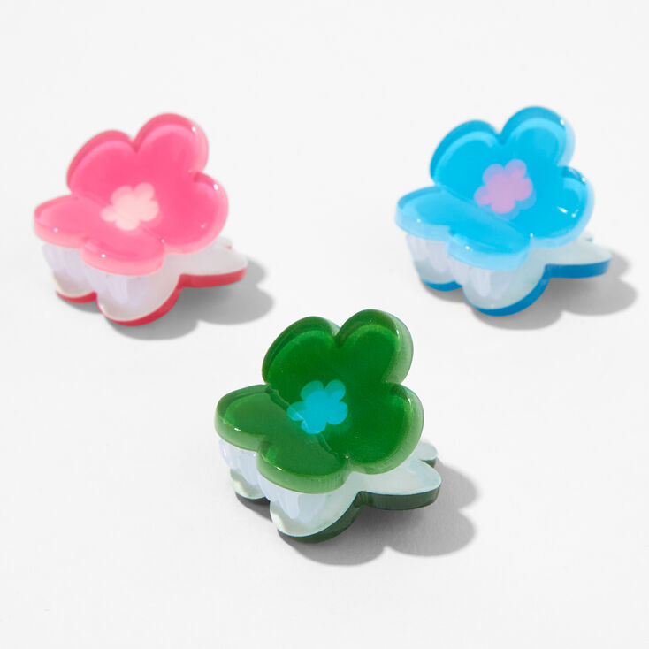 Retro Flower Hair Claws &#40;3 pack&#41;,