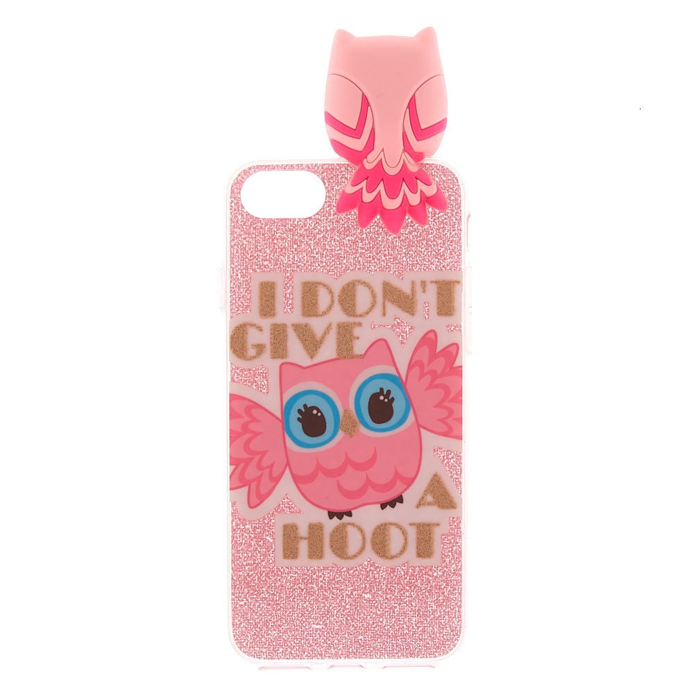 I Don't Give A Hoot Pop Over Phone Case with Sound - Pink,