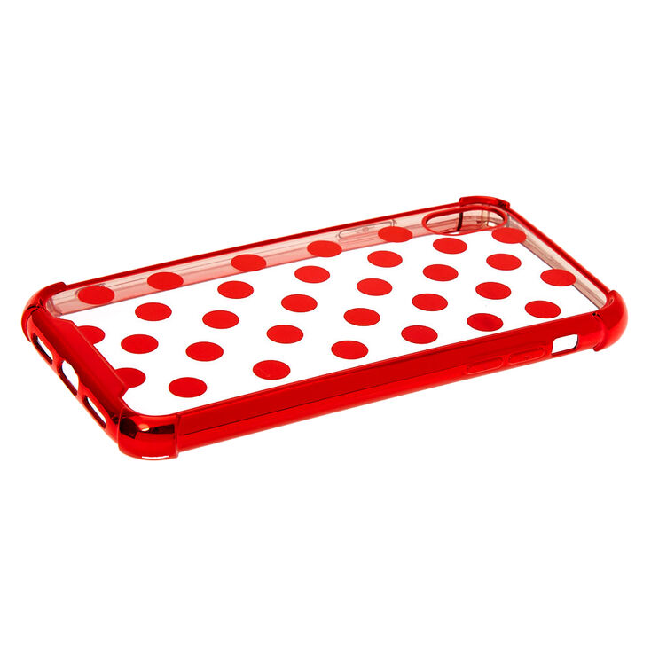 Red Polka Dot Phone Case - Fits iPhone XR,
