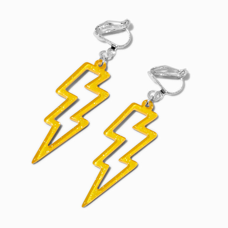 Pendantes &agrave; clip &eacute;clair jaunes,