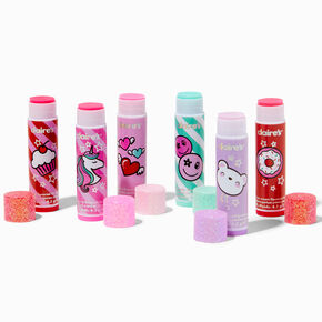Glitter Emoticon Lip Balm Set - 6 Pack,