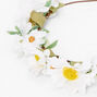 Daisy Baby&#39;s Breath Flower Crown,