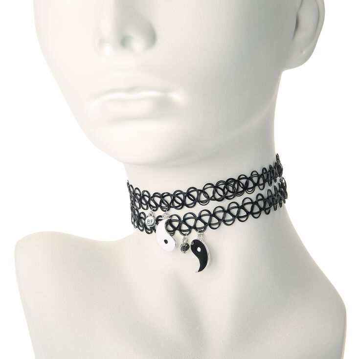 Yin Yang Tattoo Choker Best Friends Necklaces,