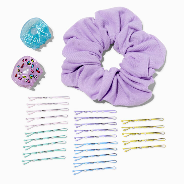Shopping Cart Scrunchie &amp; Hair Clip Set,